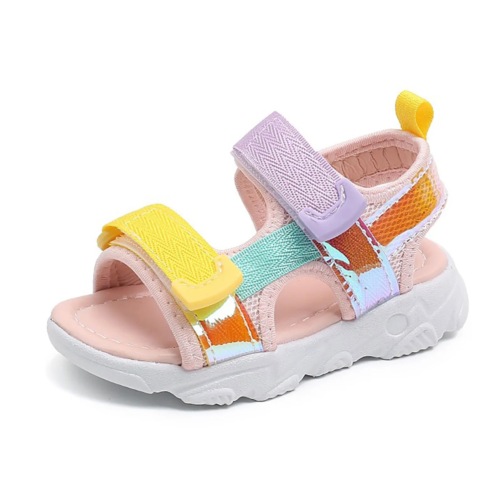 Kids' Soft Non-Slip Sandals – Colorful Beach Shoes for Girls, 1-7 Years
