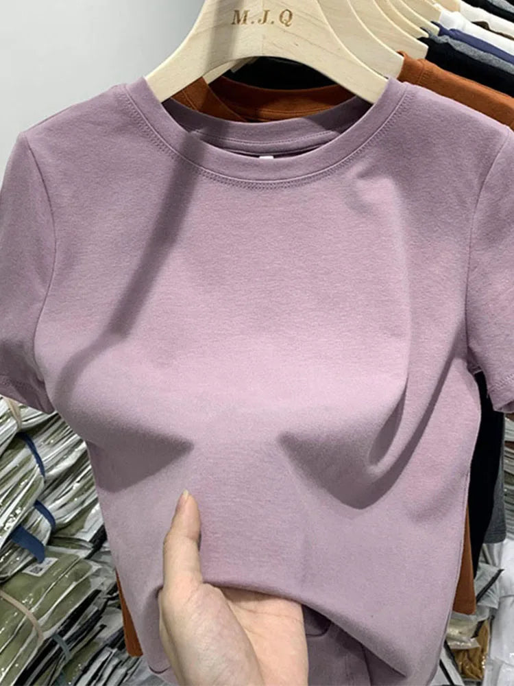 Women’s Y2K T-Shirt – Short Sleeve, Sexy Spring Tee, White