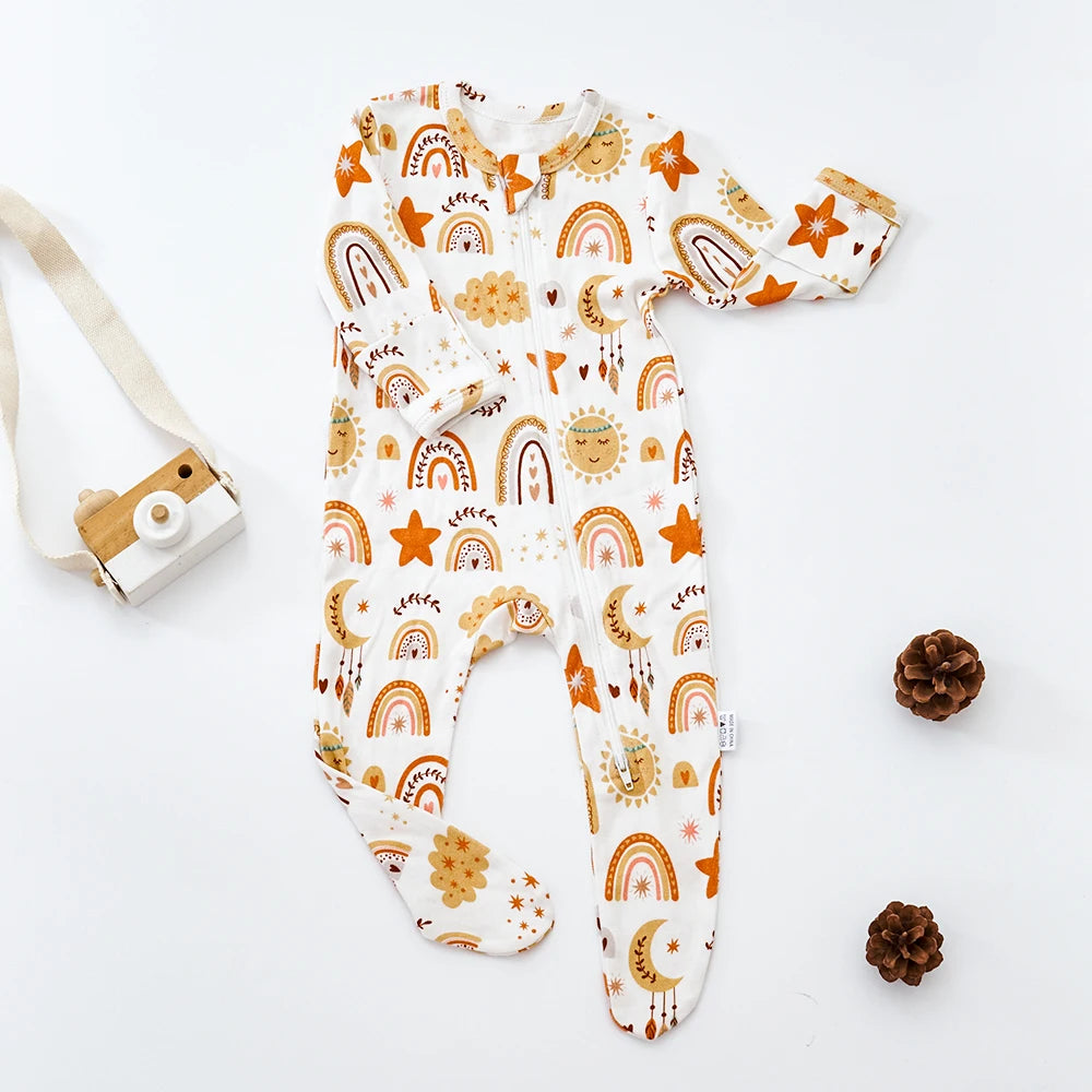 Kangobaby #My Soft Life# Baby Bodysuit: Long Sleeve Romper for Newborns & Infants