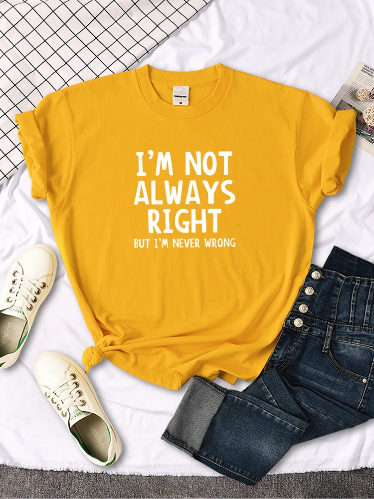 Women’s Oversized T-Shirt – Cool Letter Print, Casual Round Neck Tee