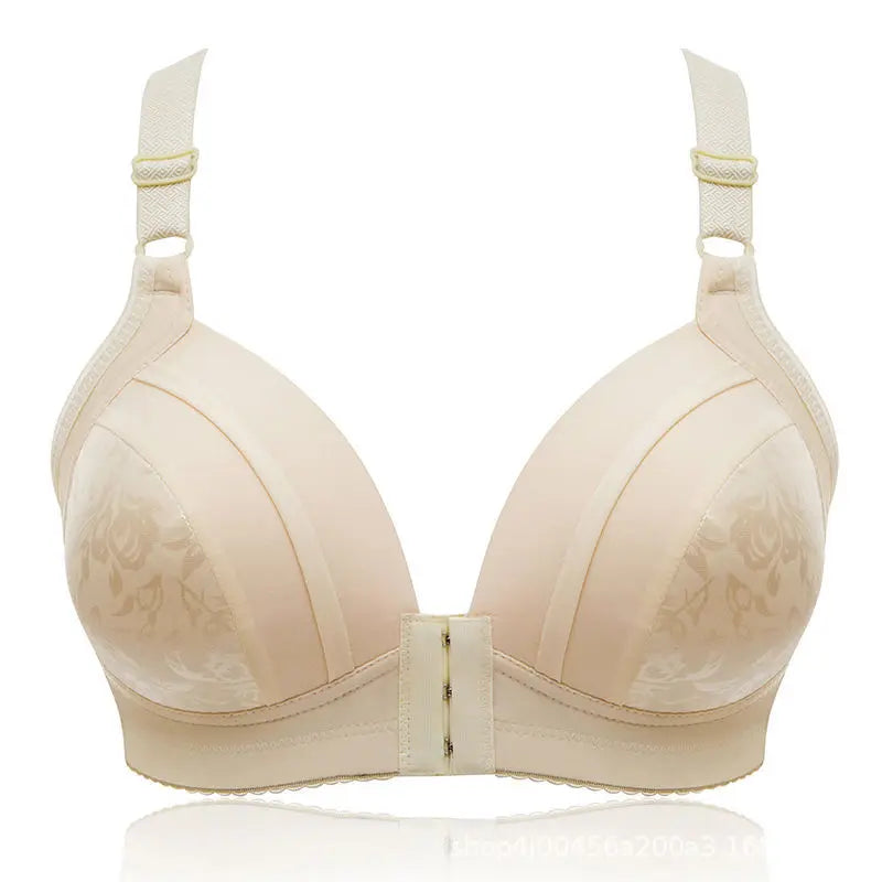 Front Buckle Bra – Wireless, Anti-Sagging, Large Size, Comfortable Lining