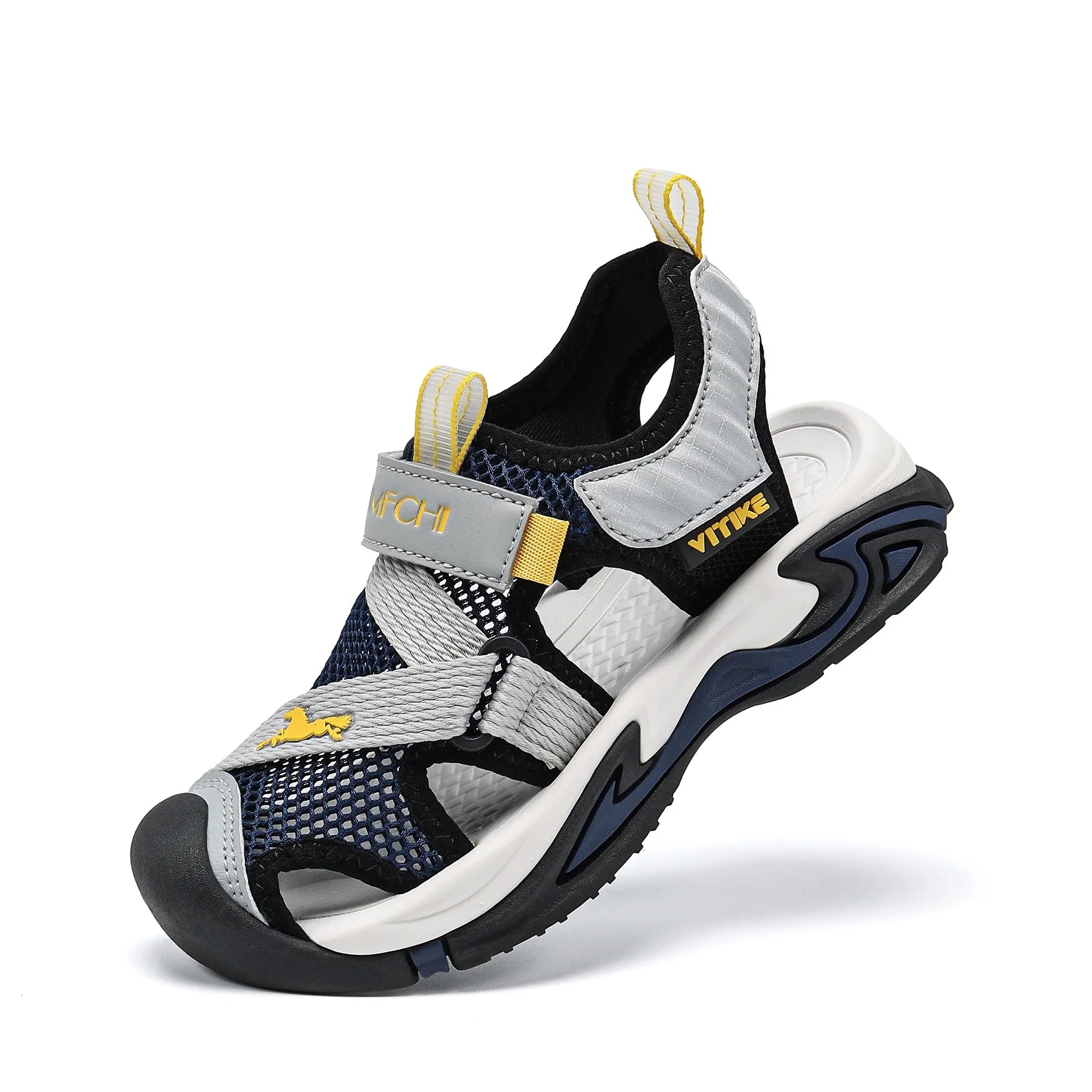 Boys' Summer Beach Sandals – Closed Toe, Safety Shoes for Kids