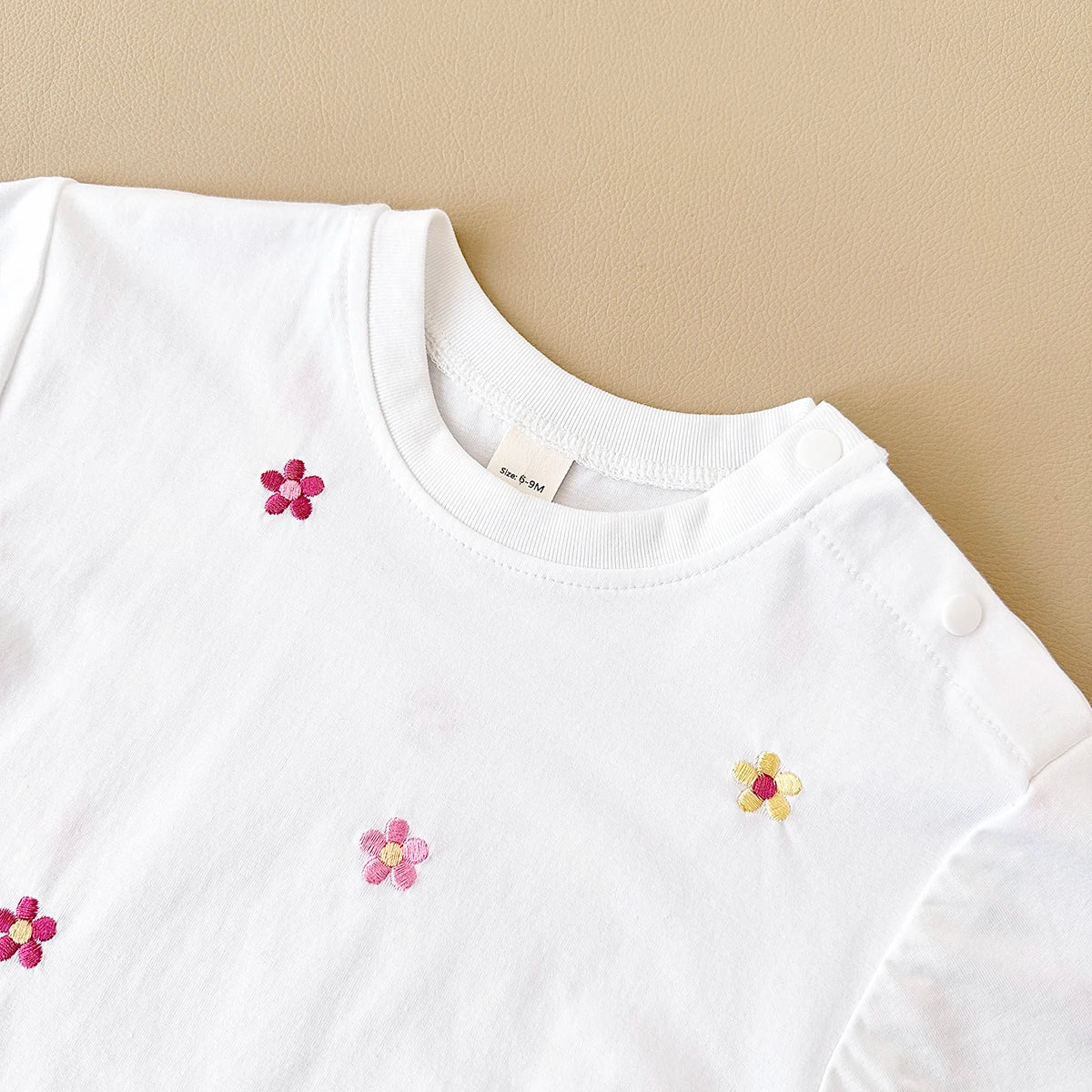 Summer Baby Romper: Floral Print Cotton Bodysuit for Girls (0-18M)
