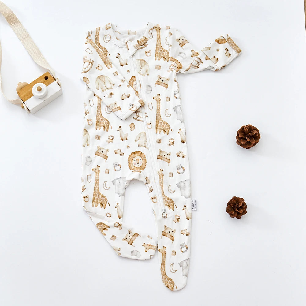 Kangobaby #My Soft Life# Baby Bodysuit: Long Sleeve Romper for Newborns & Infants