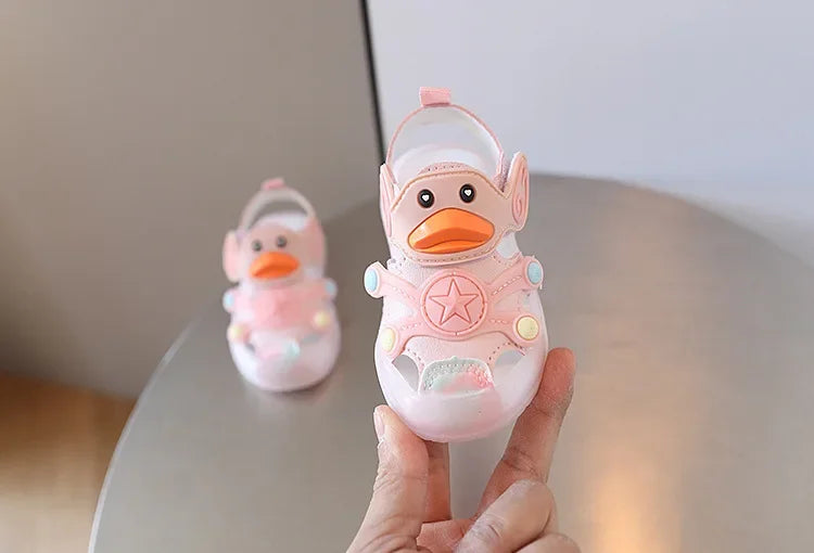 Kids' Colorful Sandals with Lights – Soft Sole Casual Sneakers for Boys & Girls