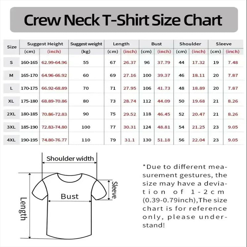 Men's Summer T-Shirt – English Letter Print, Casual Loose Cotton Top