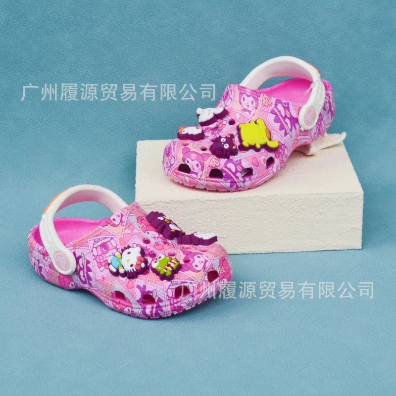 Miniso Kids' Cartoon Slippers – Cute Non-Slip Summer Sandals, Soft Sole Gift