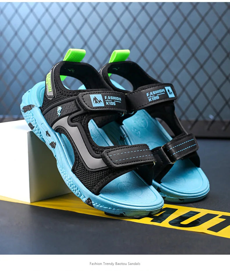 Kids' Camouflage Platform Sandals – Lightweight, Non-Slip Outdoor Beach Shoes