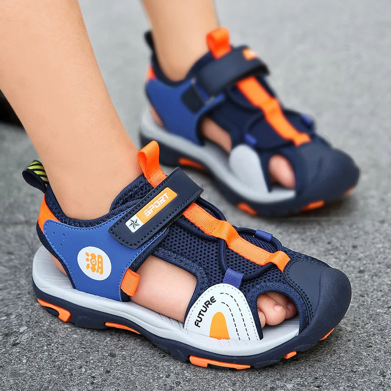 Kids Summer Sandals – Breathable, Non-Slip, Closed-Toe for Boys & Girls