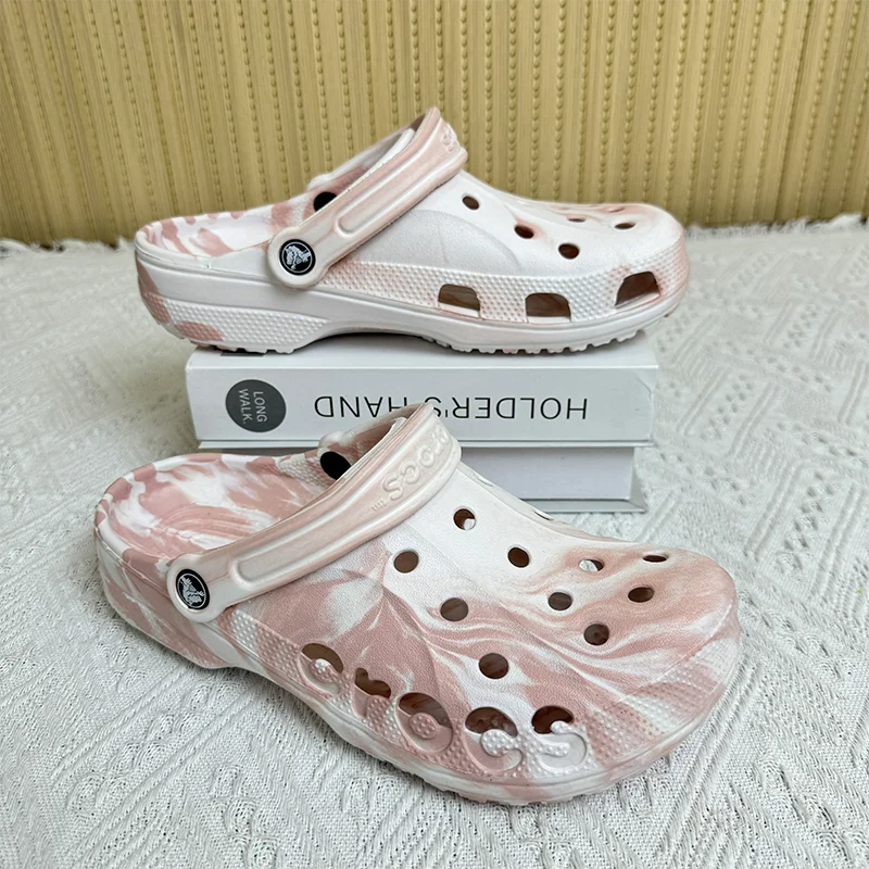 Summer Couple Clogs – Ink Gradient Waterproof Sandals, Soft Sole Beach Shoes